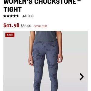 Mountain Hardwear Women's Chockstone Leggings - Blue Slate Nebula Print